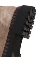 Male Beige Thick-Soled Suede Chelsea Boots | Derimod