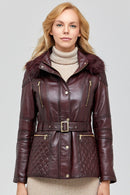 Kimberly Women's Leather Jacket | Derimod