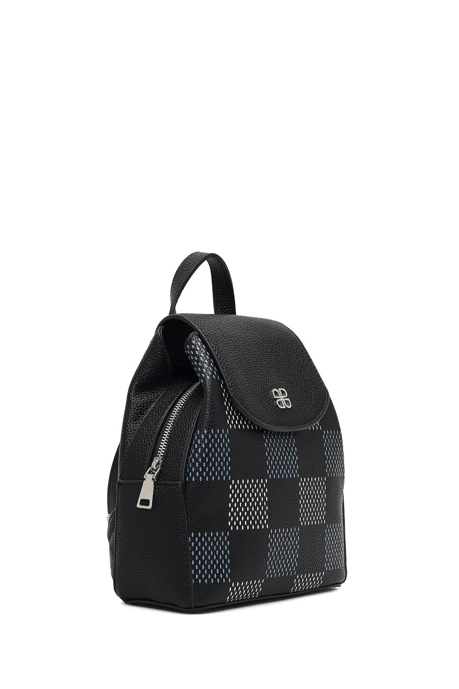 Women's Black Printed Backpack