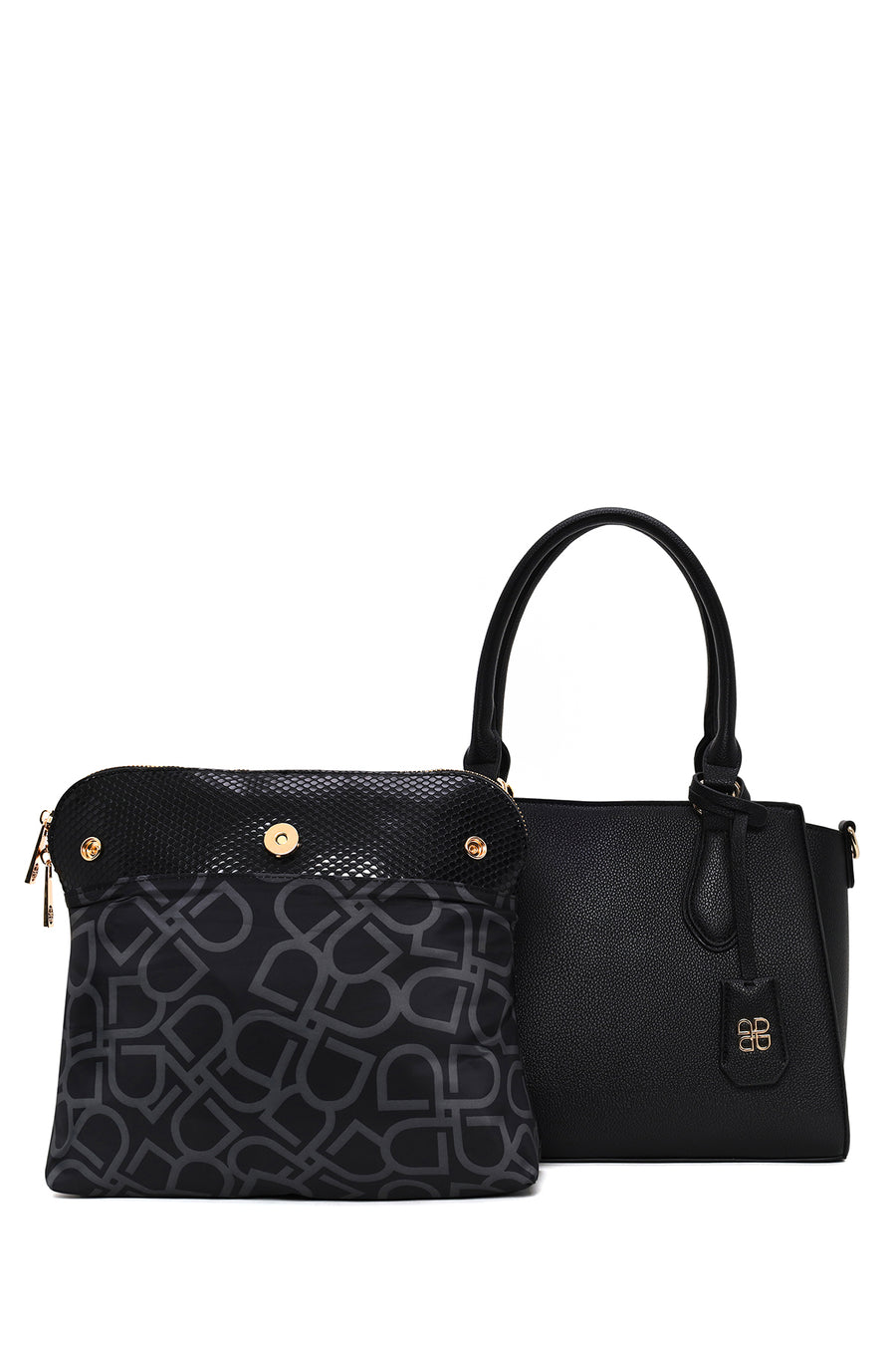 Woman Black Long-Strap Classic Shoulder Bag