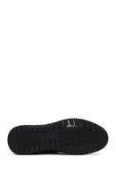 Men's Black Lace-Up Leather Sneaker | Derimod