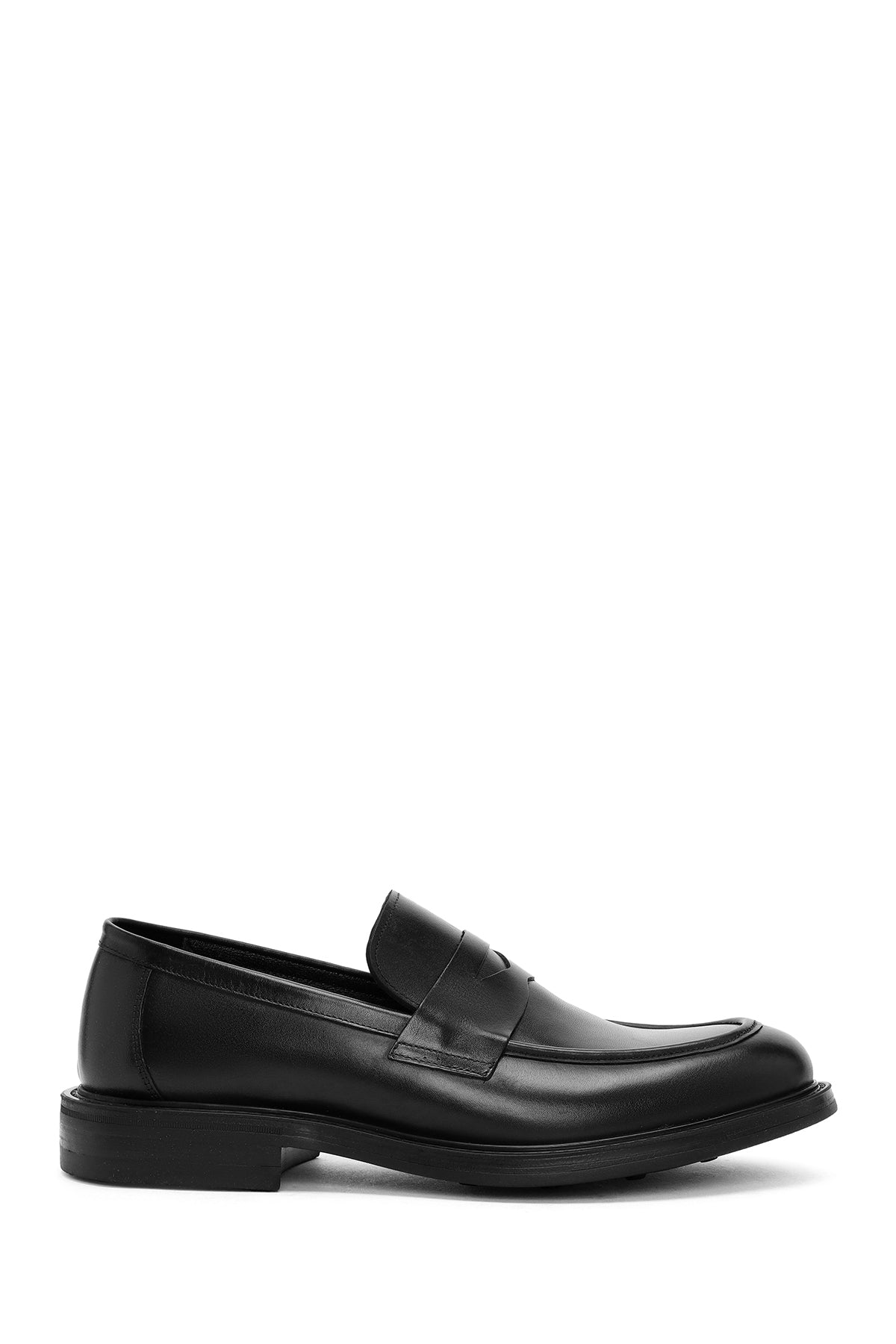 Men's Black Leather Casual Loafer 24WFD750518 | Derimod