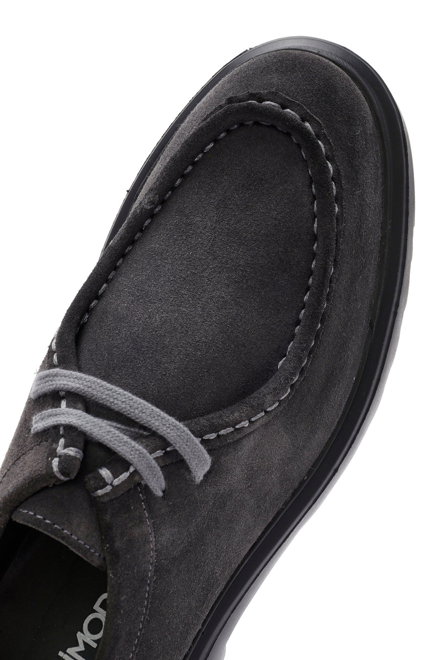 Male Gray Lace-Up Suede Casual Shoes