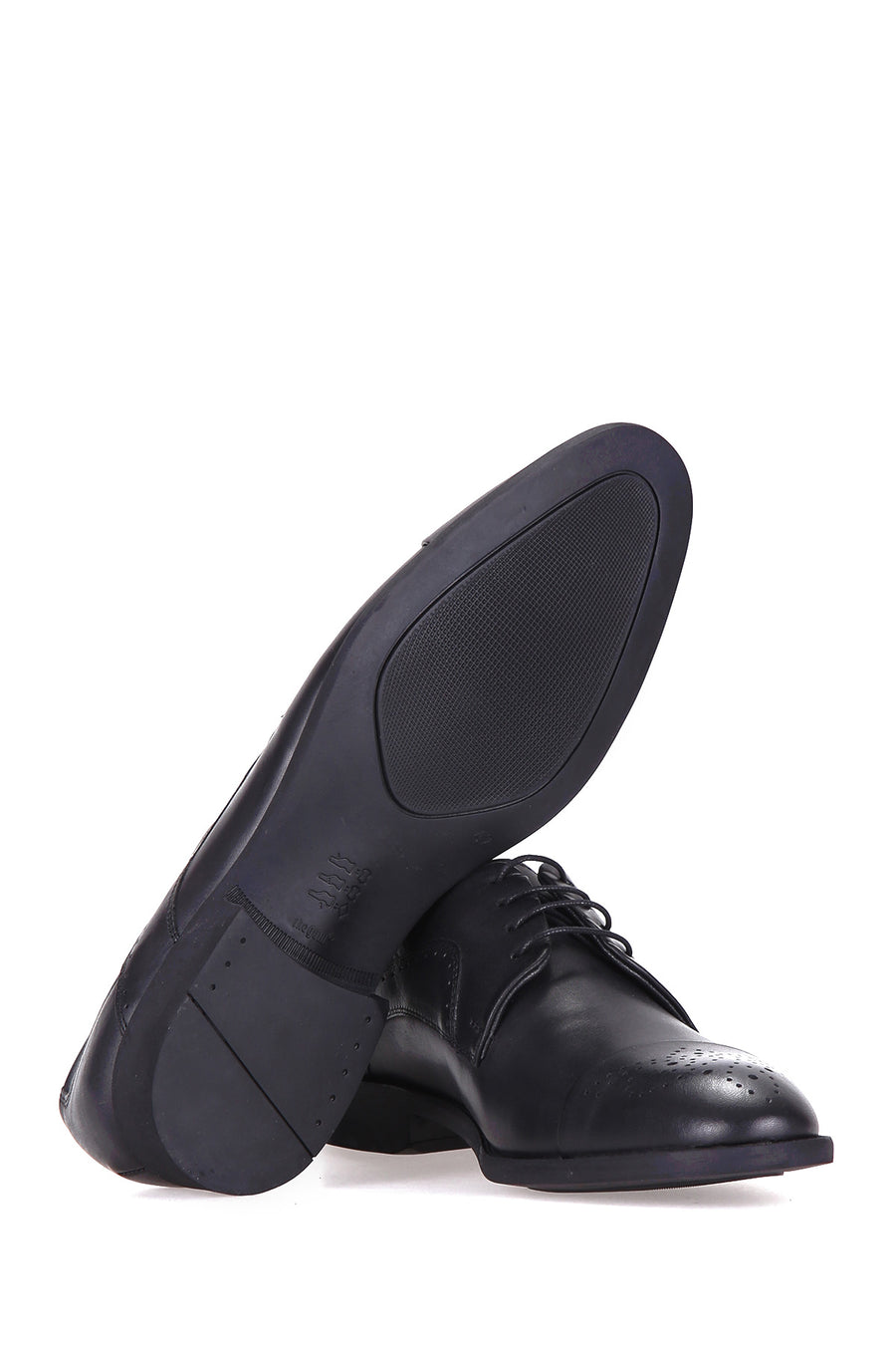 Rubber Sole Men's Leather Shoes