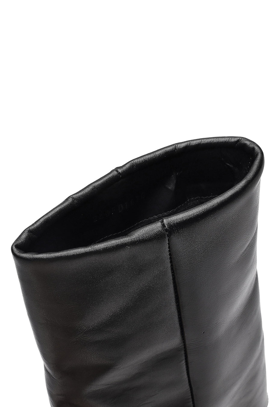 Woman Black Stiletto Heels Leather Boat