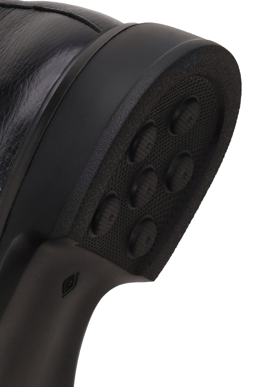Male Black Lace-Up Zip Closure Leather Casual Boots