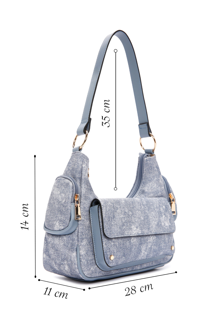 Women's Blue Shoulder Bag