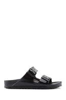 Birkenstock Women's Black Double Buckle Arizona Eva Flat Slippers | Derimod