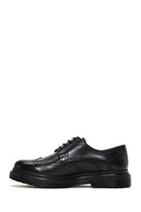 Men's Black Leather Thick Soled Casual Shoes | Derimod