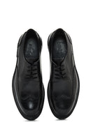 Men's Black Lace-Up Thick-Soled Leather Casual Shoes | Derimod