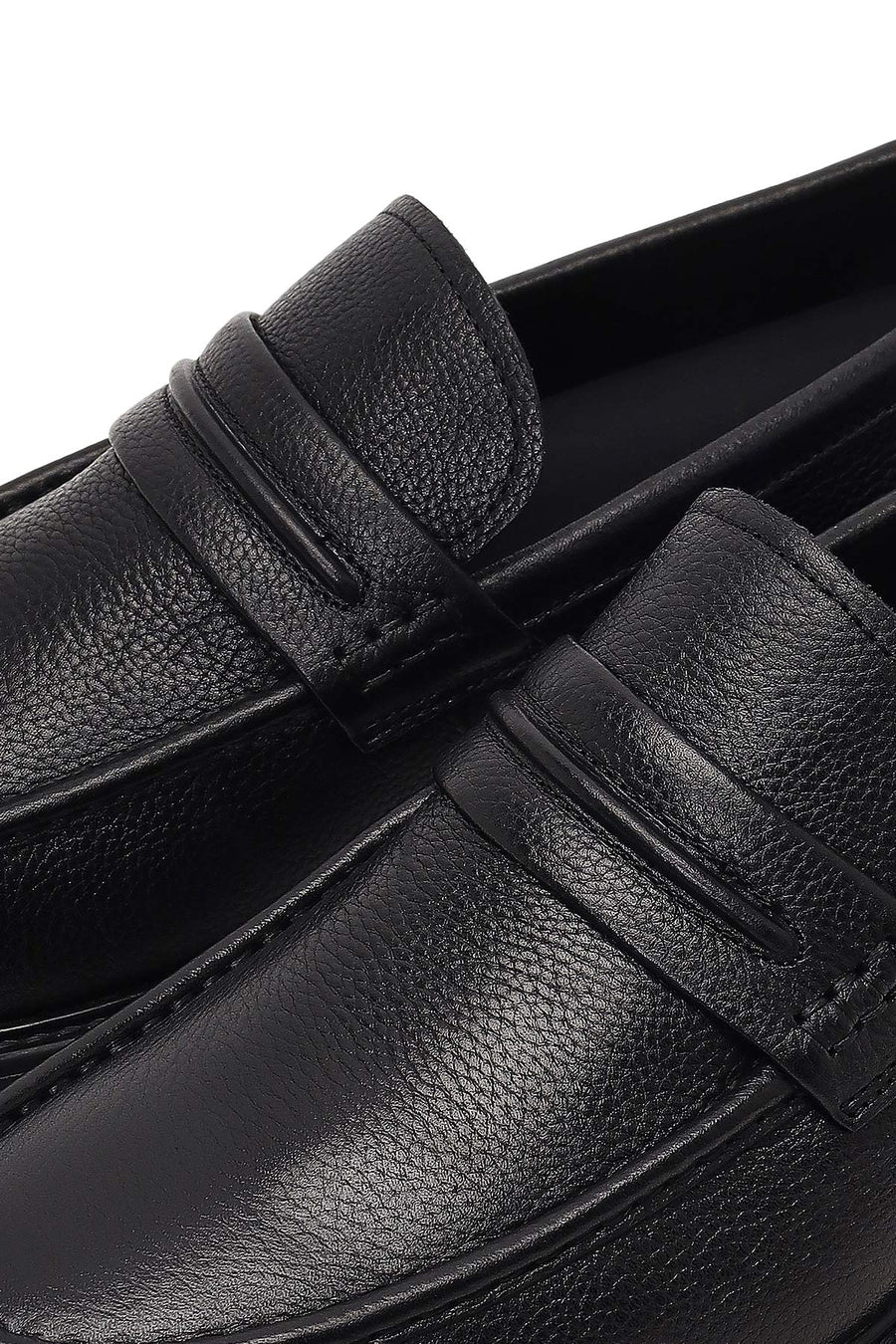 Men's Black Leather Loafer