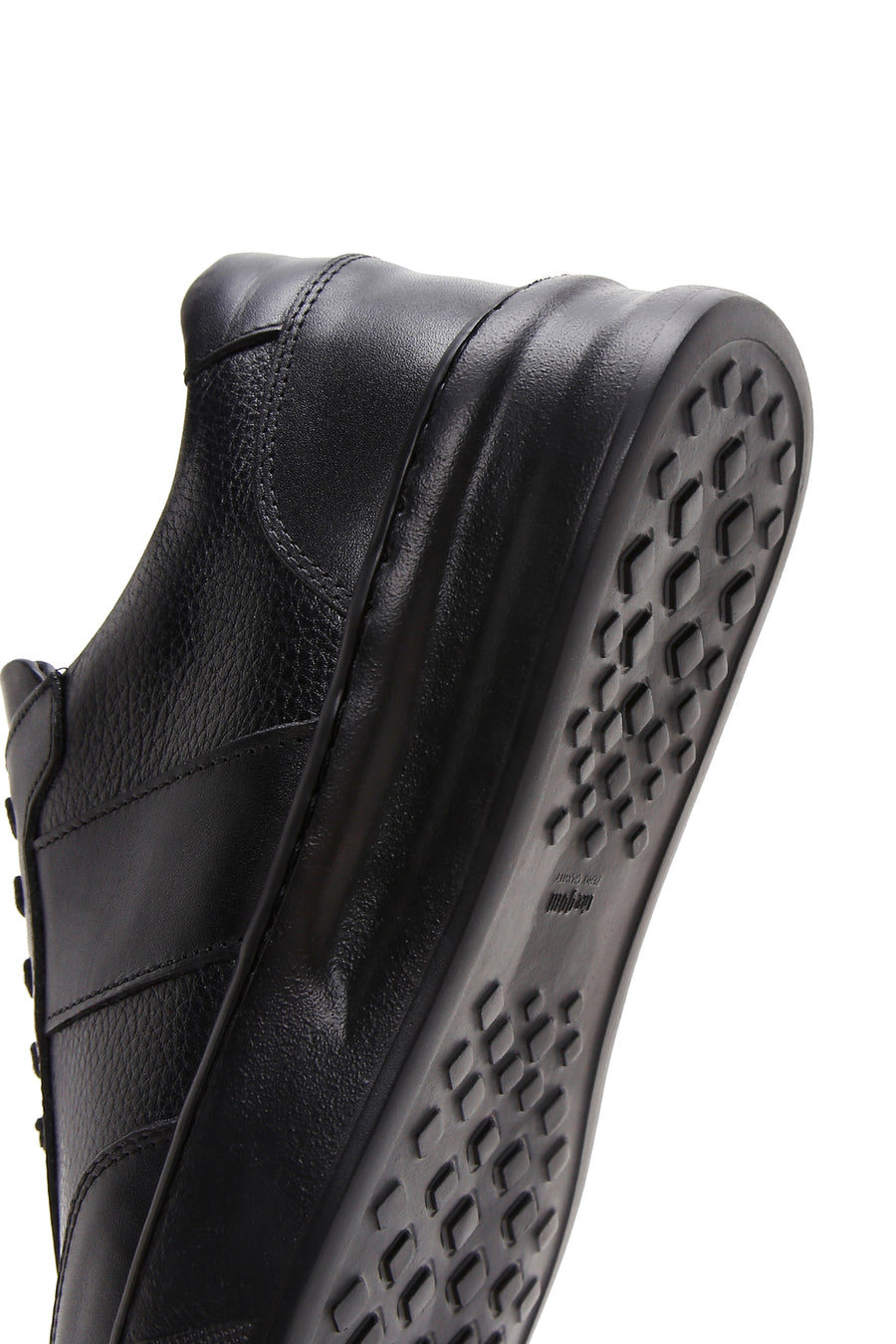 Erkek Siyah Deri Sneaker