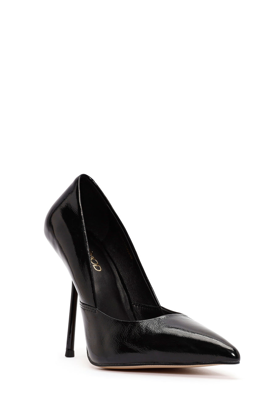 Kadın Siyah İnce Topuklu Deri Stiletto