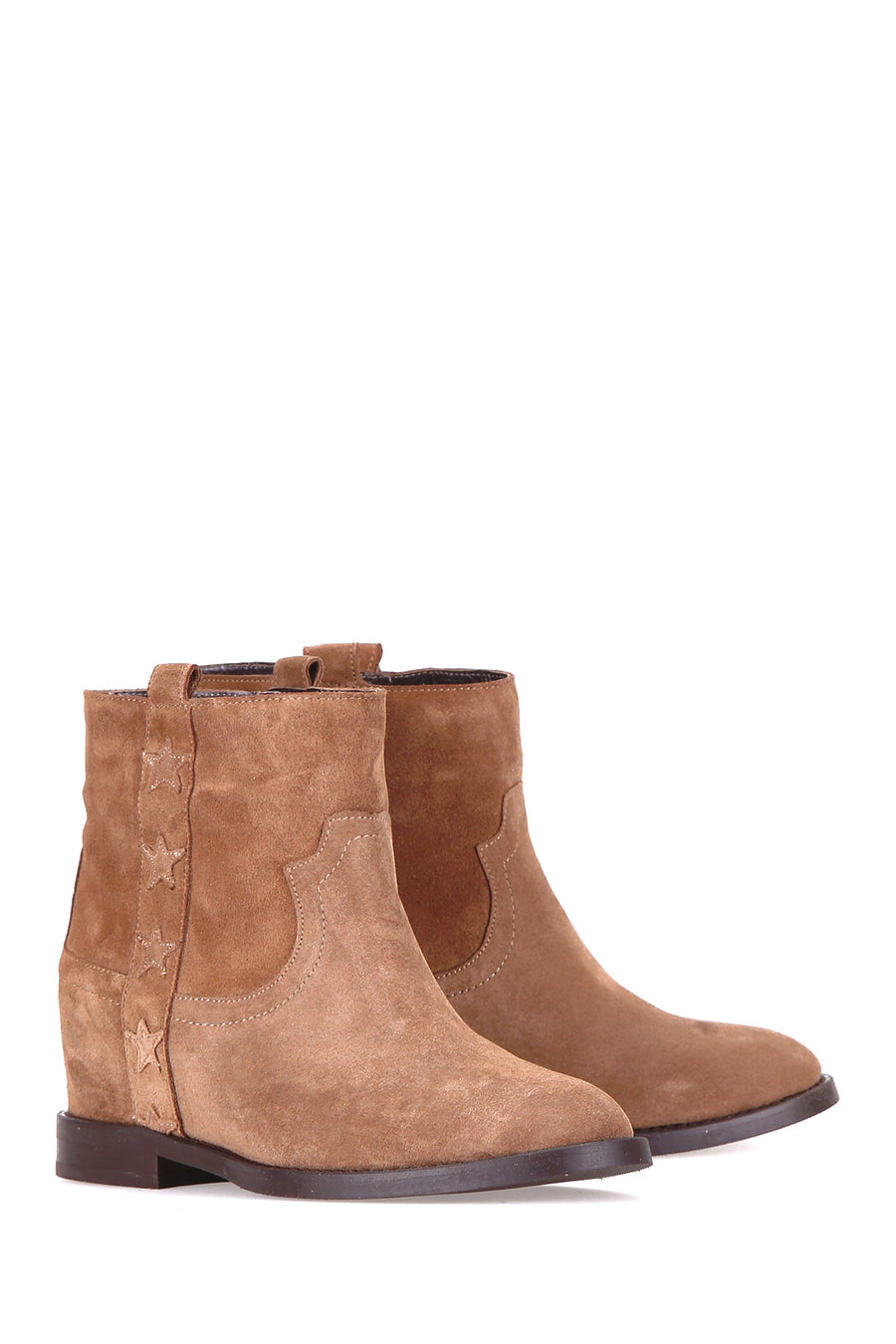 Wedge Heeled Women's Suede Boots