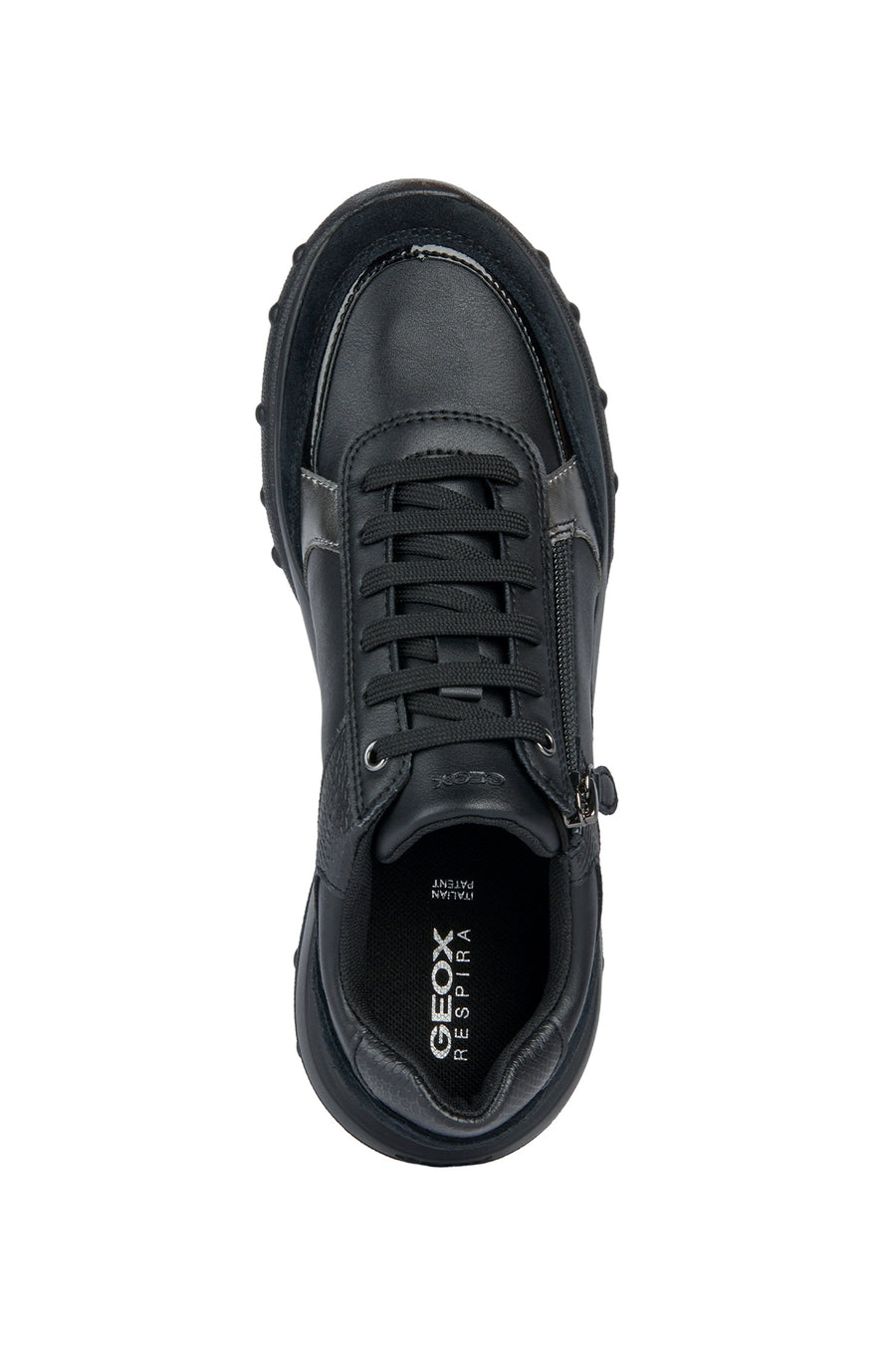 Geox Kadın Siyah Alleniee Süet Detaylı Sneaker