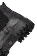 Male Black Leather Casual Chelsea Boots | Derimod