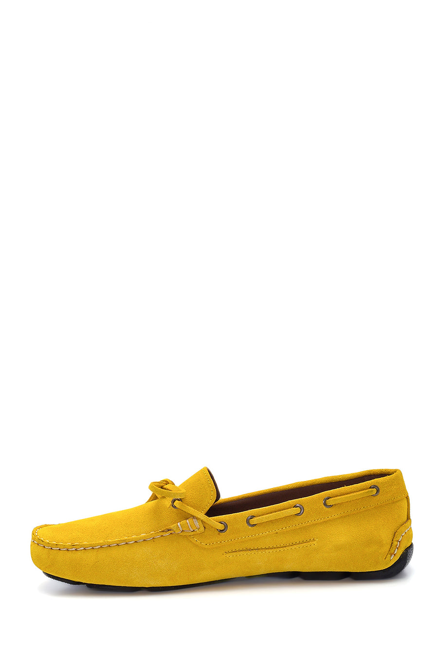 Erkek Sarı Süet Deri Casual Loafer