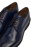Men's Navy Blue Lace-up Leather Casual Shoes | Derimod