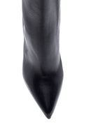 Women's Leather Goblet Heeled Boots | Derimod