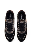 Kadın Siyah Bağcıklı Dolgu Topuklu Sneaker | Derimod