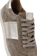 Women's Mink Lace-Up Suede Leather Sneakers | Derimod