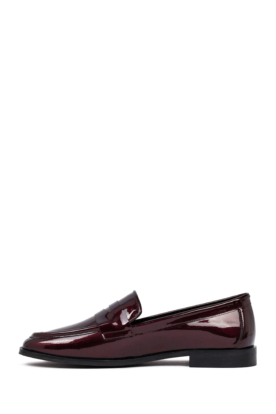 Woman Burgundy Leather Classic Loafer