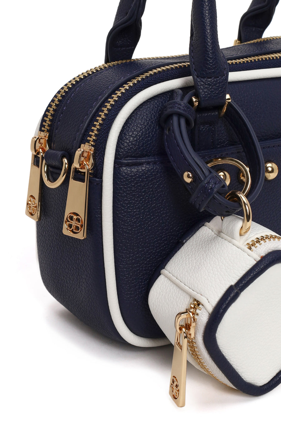 Woman Navy Long-Strap Shoulder Bag