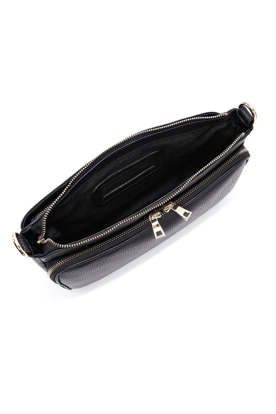 
Women's Black Long Strap Leather Shoulder Bag
