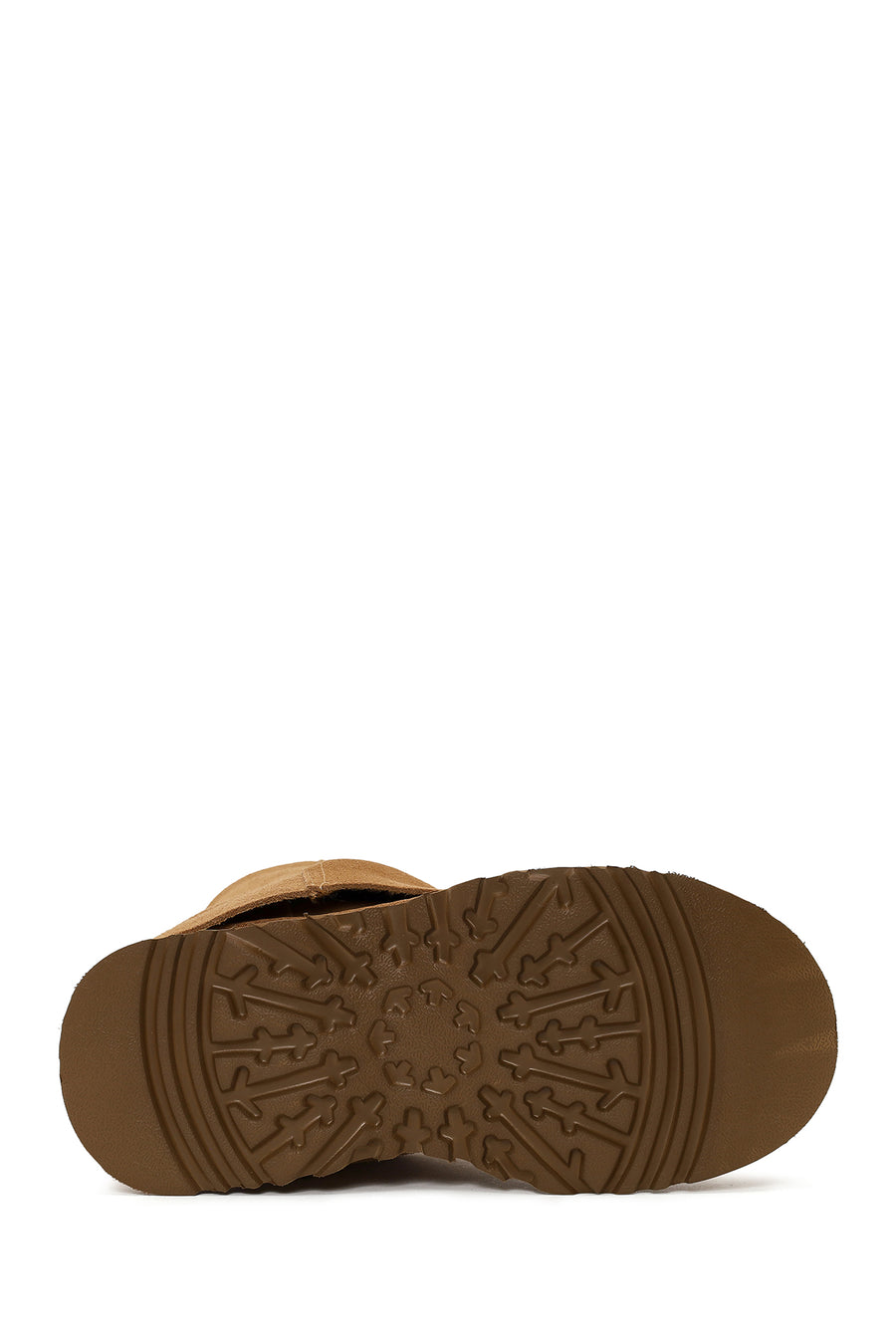 Woman Camel Thick-Soled Suede Teddy Boots