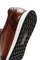 Men's Tan Leather Sneaker | Derimod