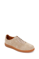 Male Beige Lace-up Suede Leather Sneaker | Derimod