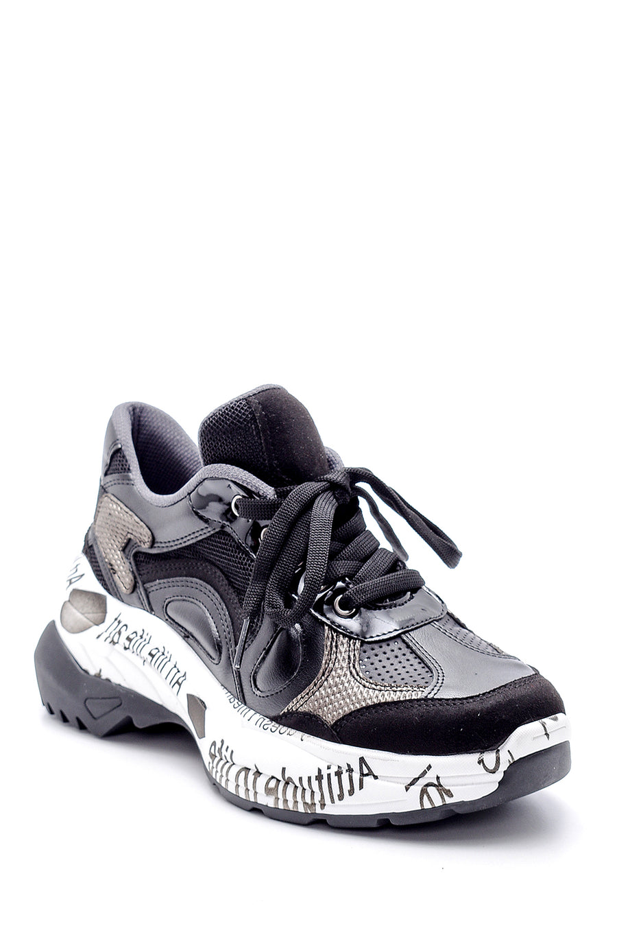 Women's Patterned Leather Sneaker