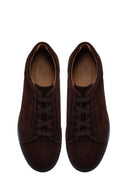 Male Brown Lace-Up Suede Leather Sneaker | Derimod