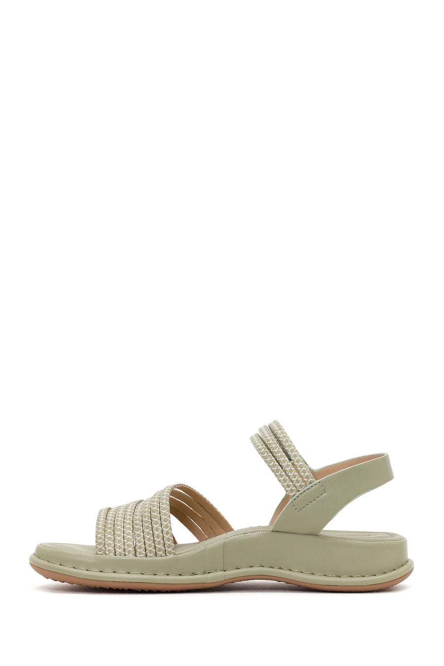 Women's Green Chunky Sole Comfort Sandals