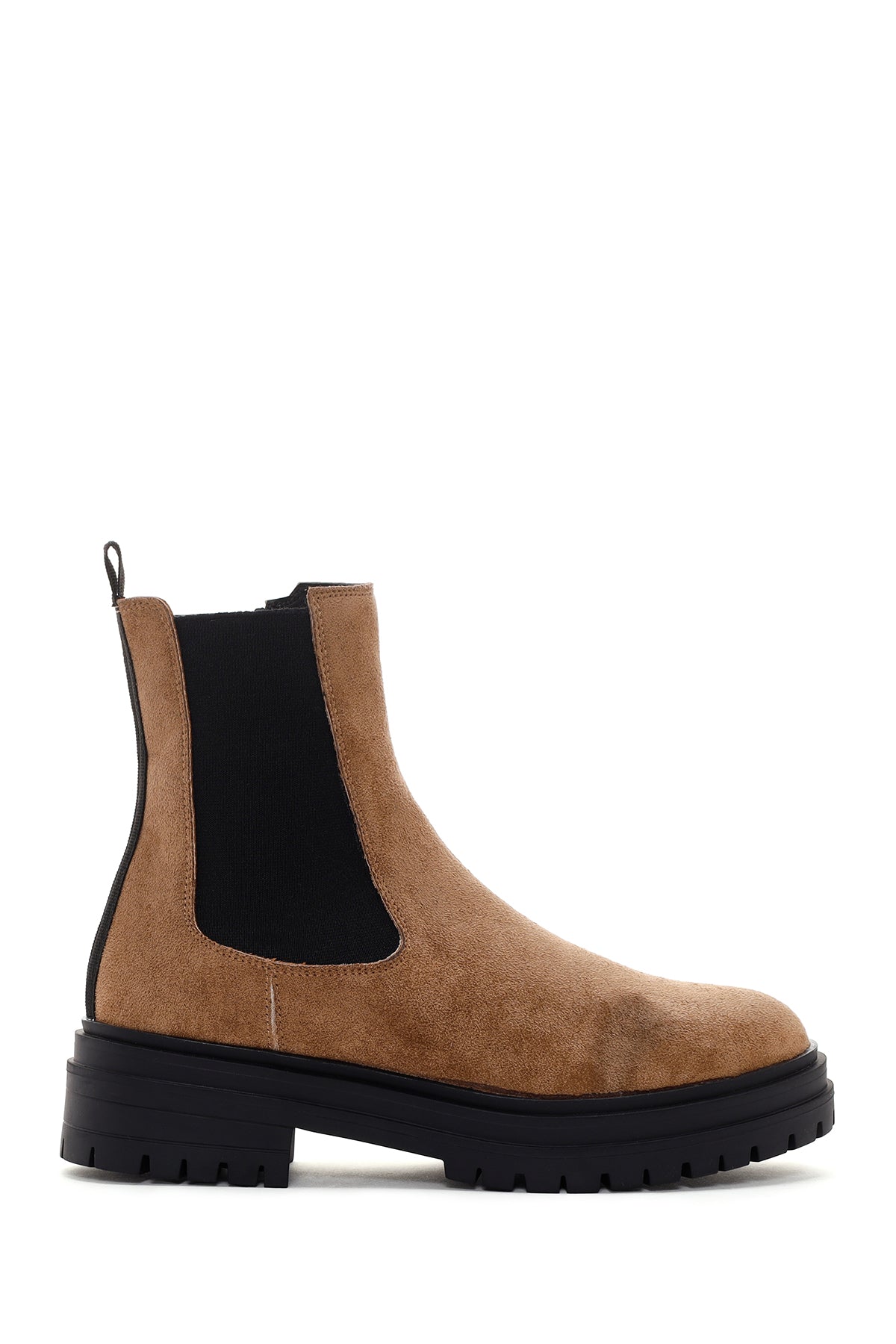 Women's Tan Suede Chelsea Boots 23WFE401510 | Derimod