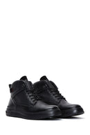 Men's Black Leather Casual Boots | Derimod