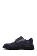 Men's Navy Blue Leather Casual Shoes | Derimod