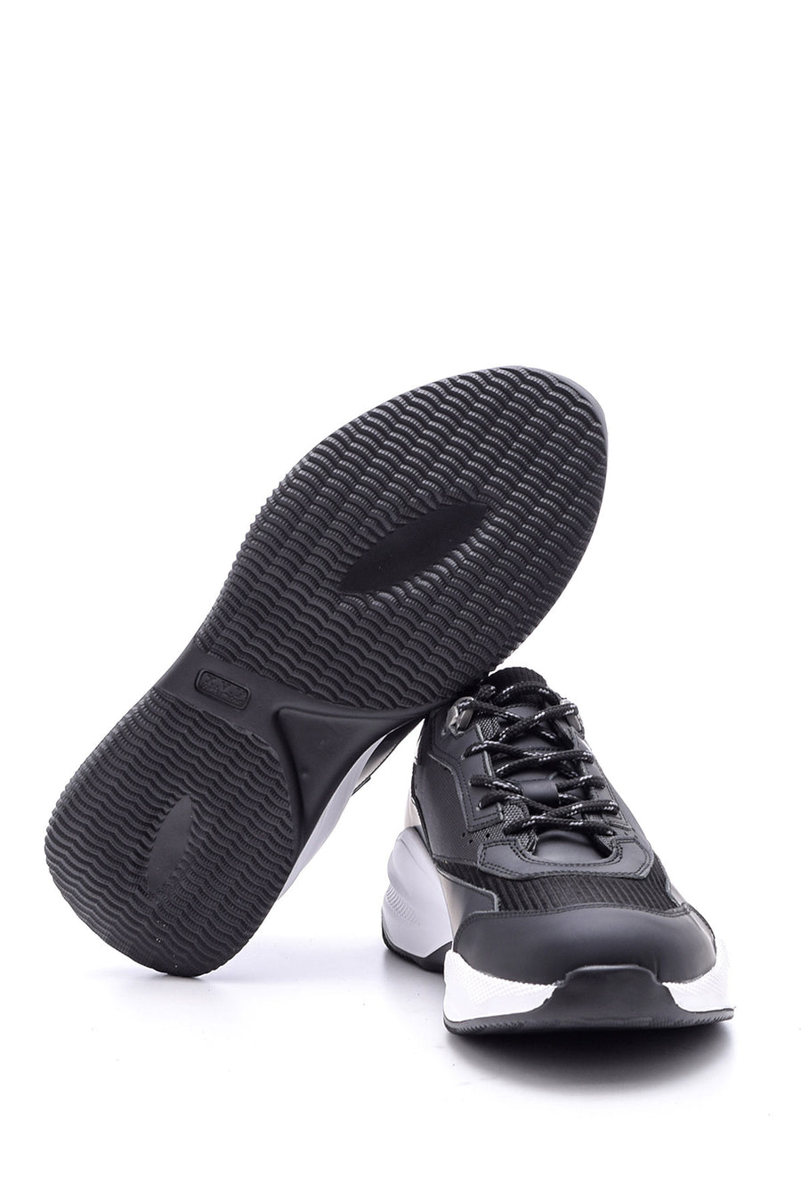 Men's High-Sole Leather Sneaker
