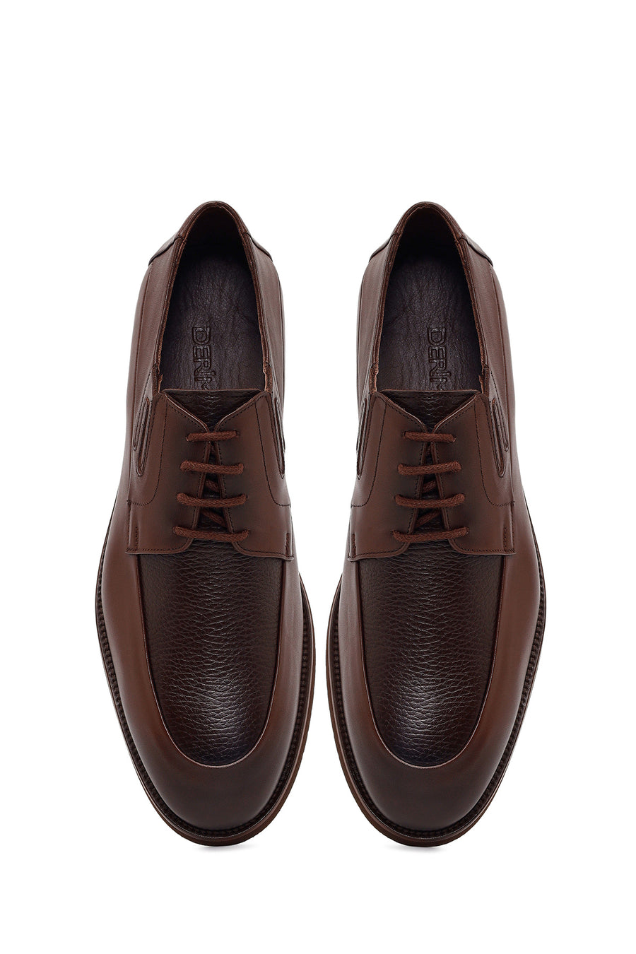 Men's Brown Lace-up Leather Casual Shoes