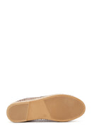 Men's Mink Suede Leather Espadrille | Derimod