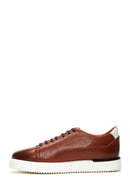 Men's Tan Leather Sneaker | Derimod