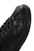 Men's Black Leather Sneaker | Derimod