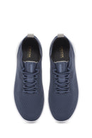 Geox Erkek Mavi Spherica Bağcıklı Kumaş Sneaker | Derimod