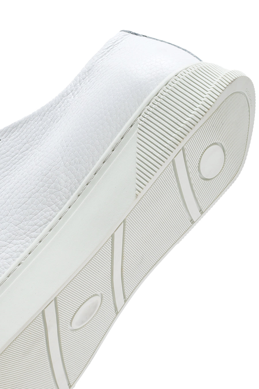 Erkek Beyaz Bağcıklı Deri Sneaker