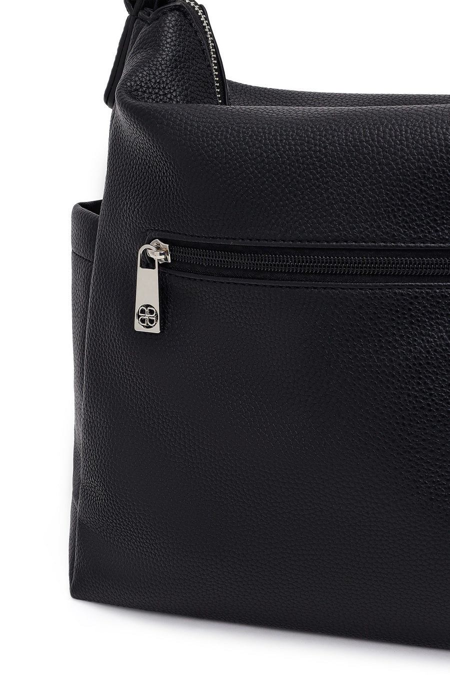 Woman Black Long-Strap Shoulder Bag