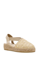 Women's Beige Fabric Sandals | Derimod