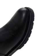 Men's Black Zippered Leather Casual Boots | Derimod