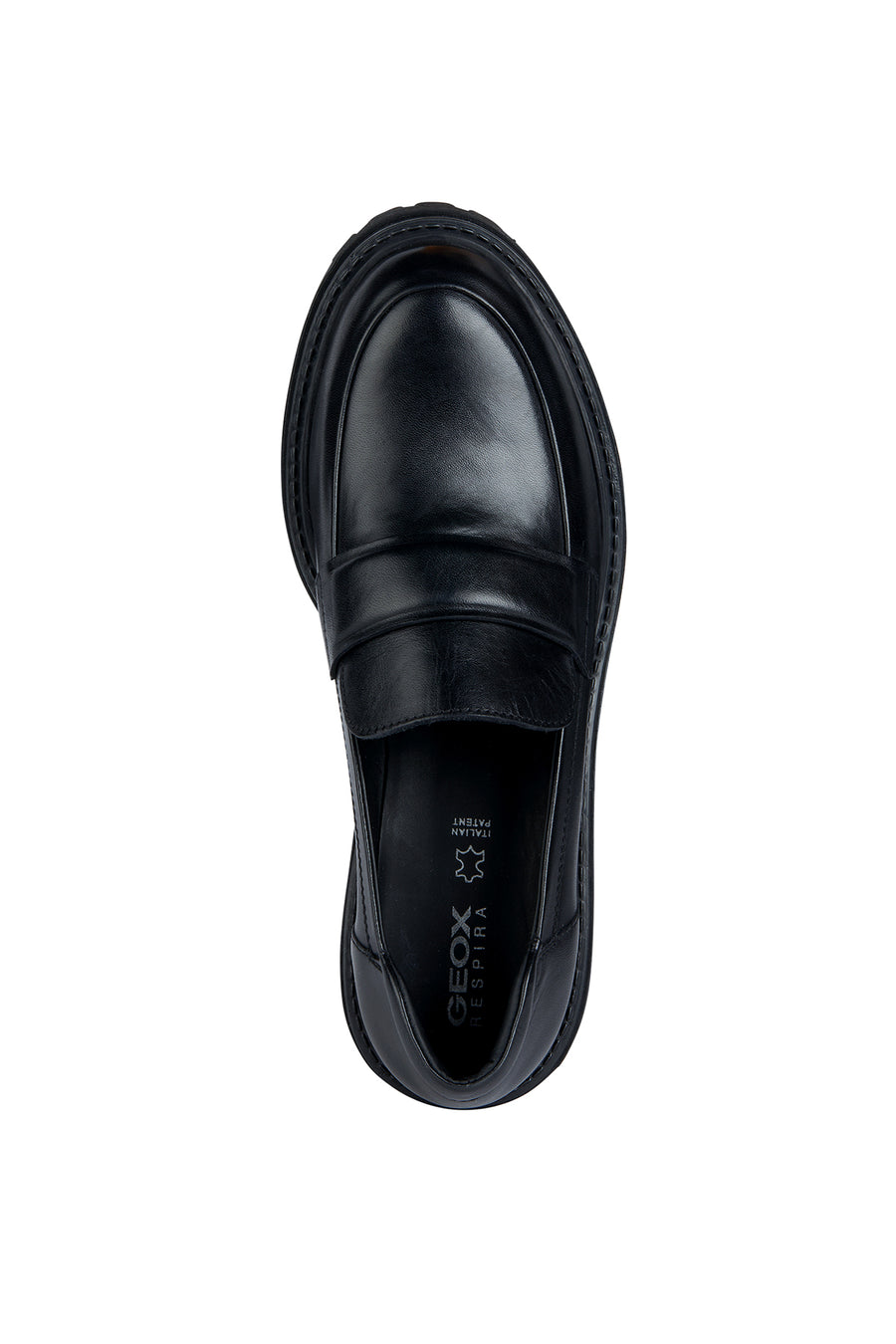 Geox Kadın Siyah Irıdea Deri Maskülen Loafer