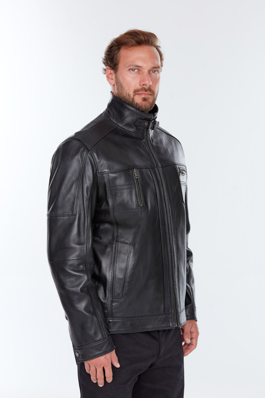 Muller Men's Black Leather Jacket