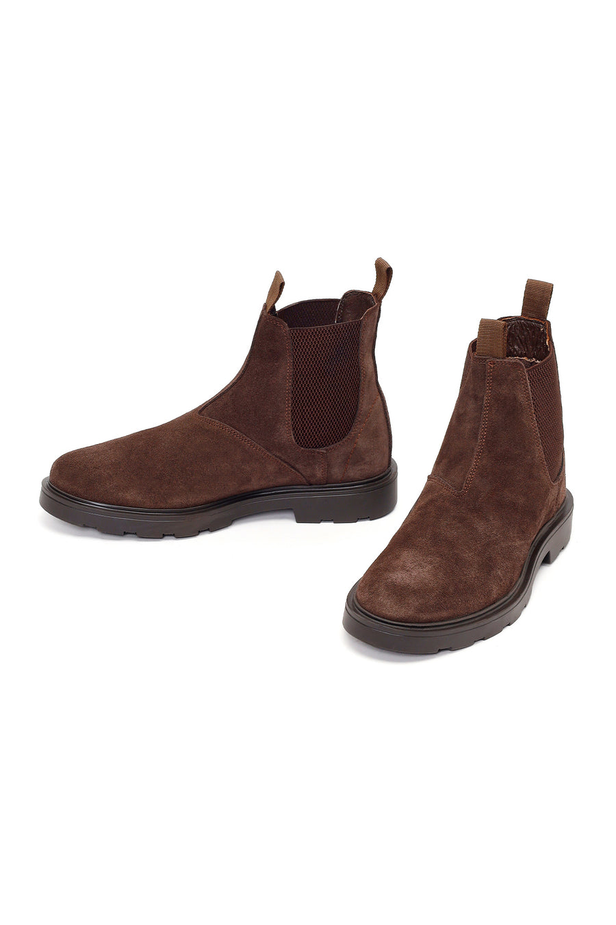 Male Brown Suede Chelsea Boots